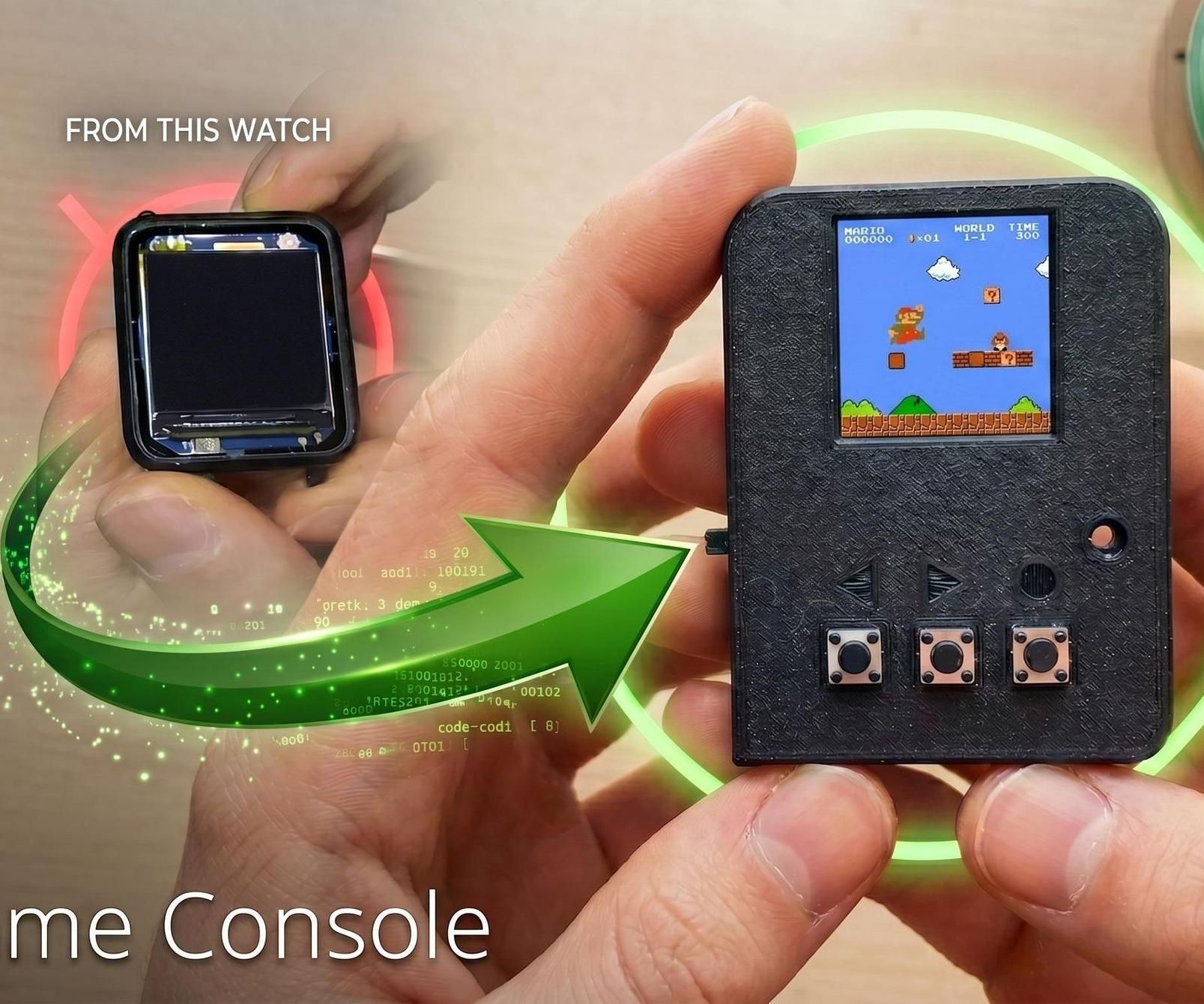 How to Make a Game Console From Old Broken SmartWatch With Usig Esp32-C3, St7789 Tft Display