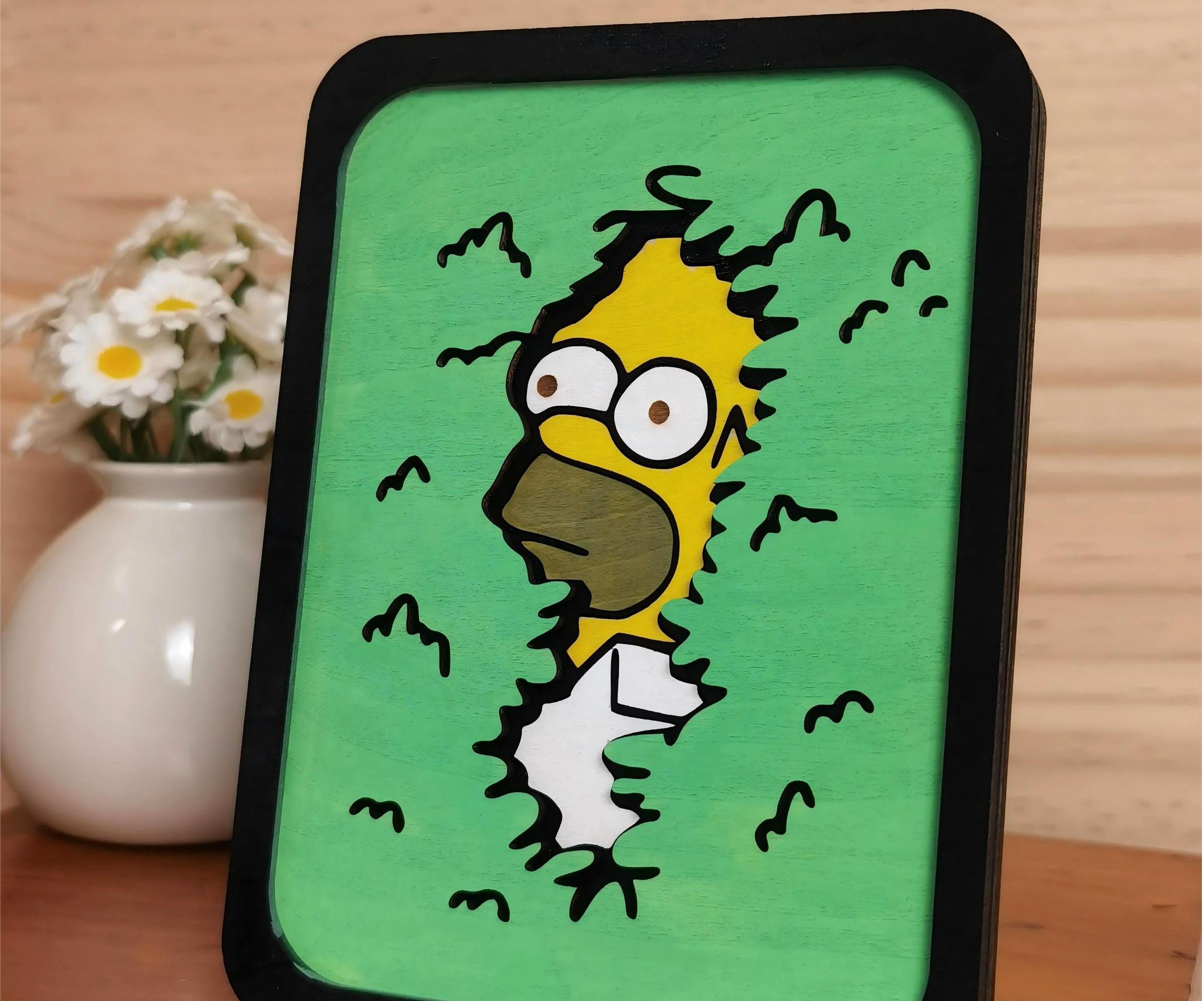 Simpsons Desktop Wood Decor