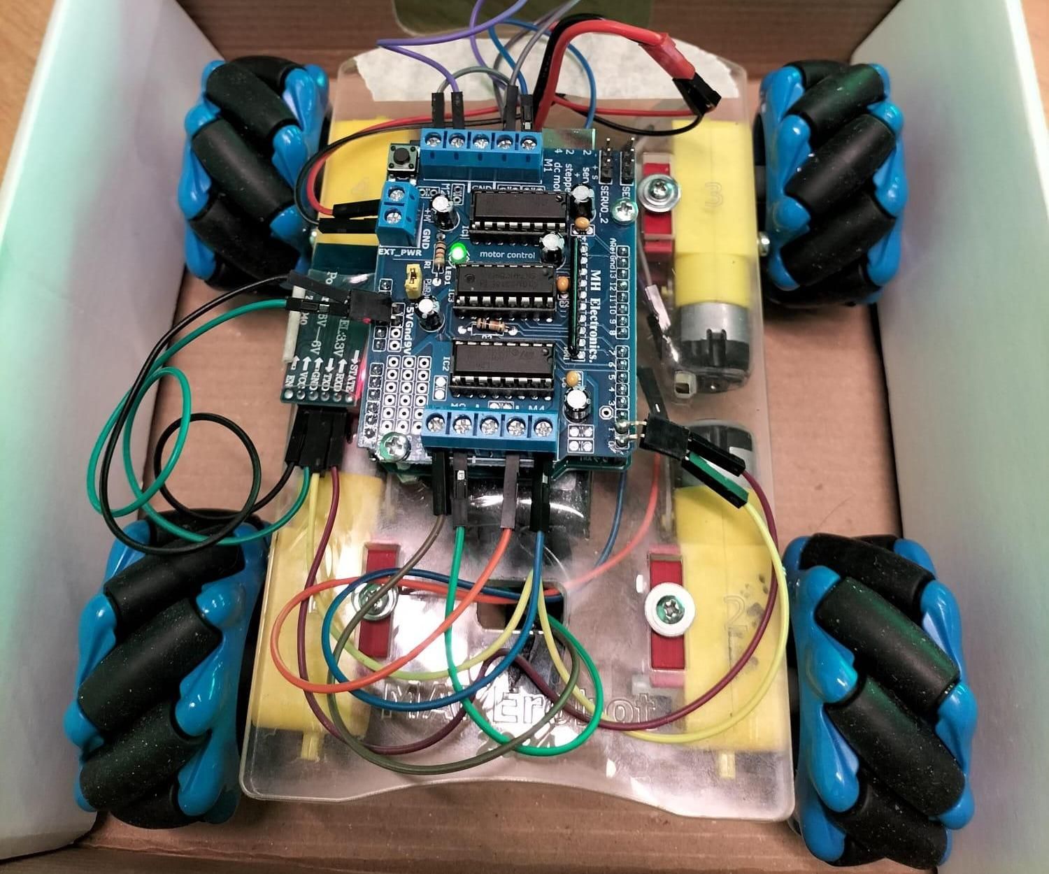 Bluetooth Controlled Mecanum Wheel Robot