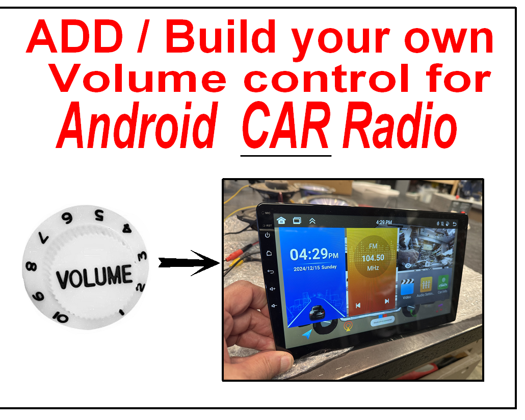 Volume Control Knob for Your Android Automotive Touch Screen Radio
