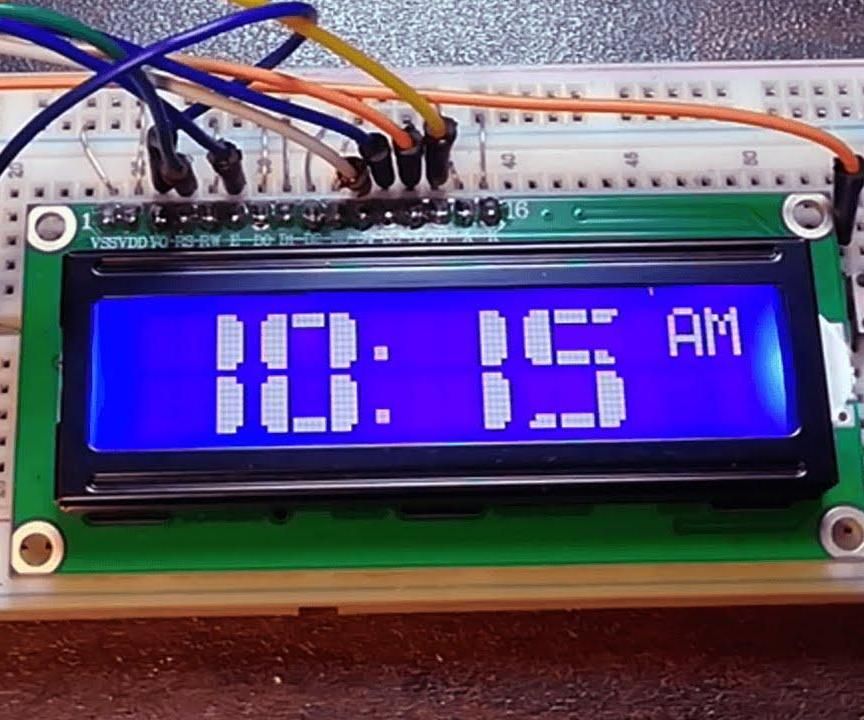 Basic Arduino LCD Clock