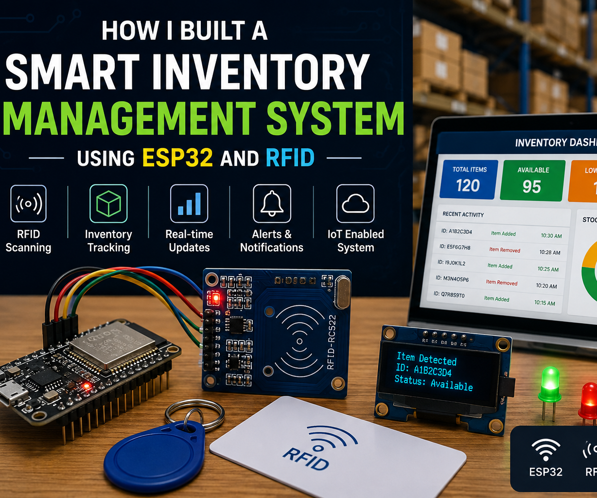 How I Built a Smart Inventory Management System Using ESP32 and RFID