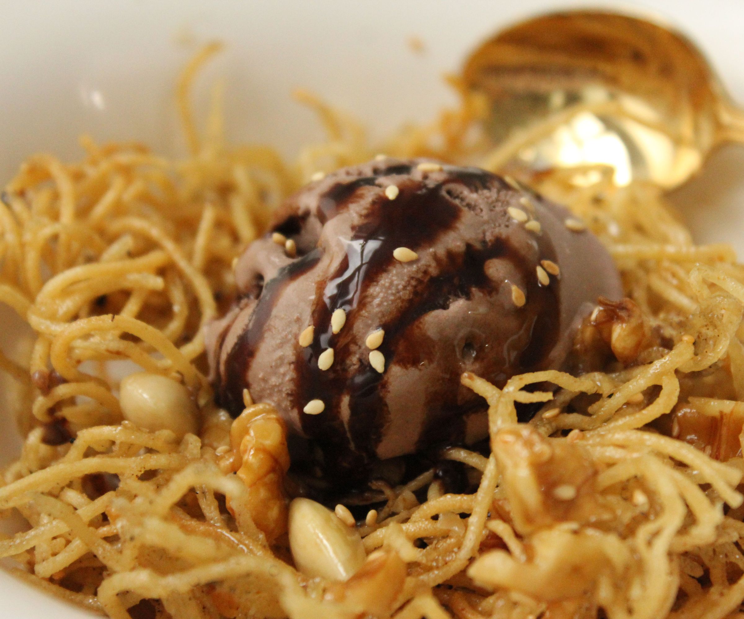 Honey Dessert Noodles (Crispy Asian Dessert)