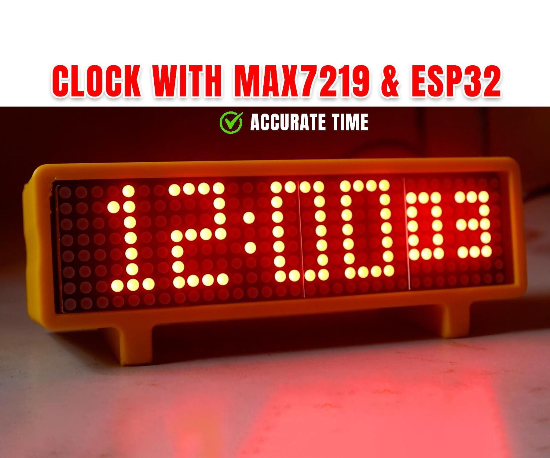 How to Make a Digital Clock Using MAX7219 Display and ESP32 (Without RTC Module)