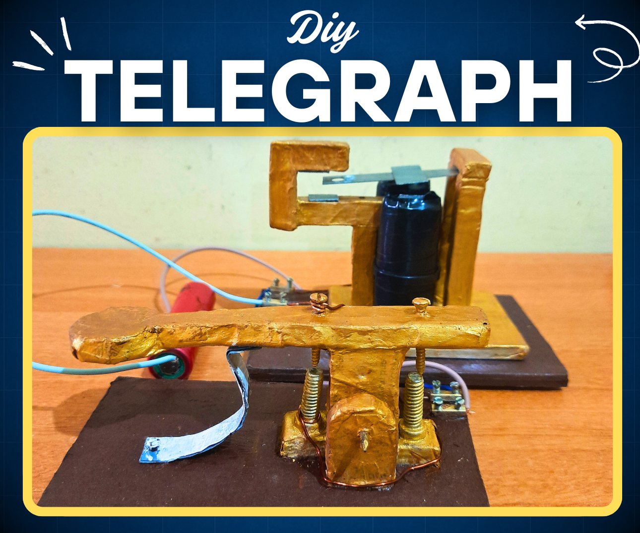 Victorian Telegraph Key and Sounder(DIY Functional Replica)