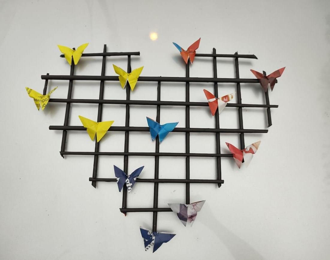 Whimsical Recycled Heart: a Family Craft Project