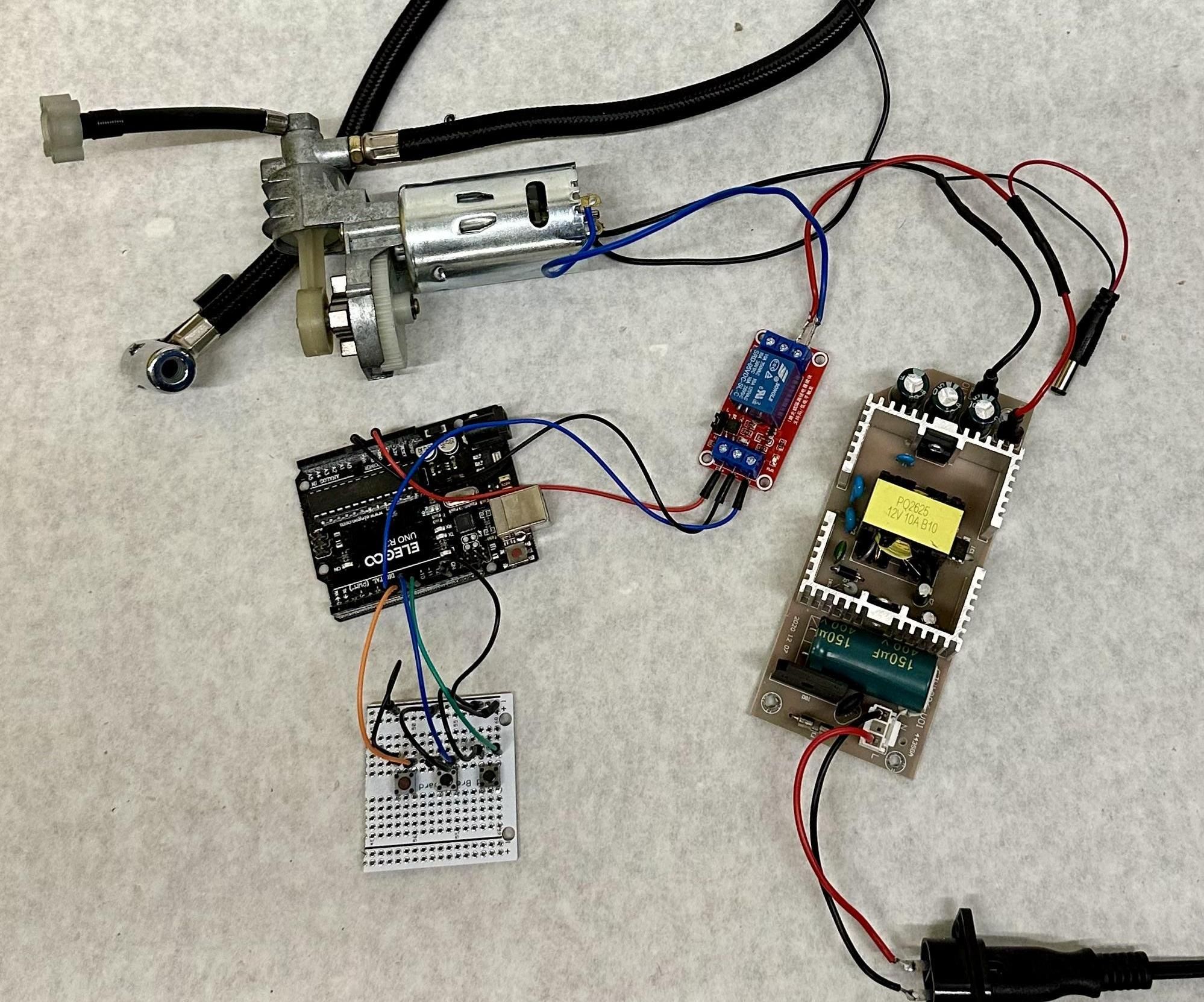 12 Volt Air Pump Controlled by Arduino Uno