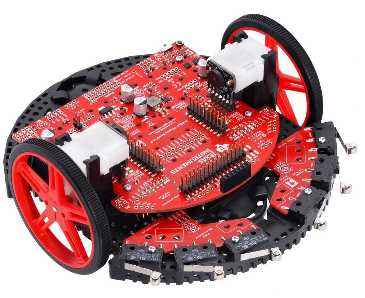 TI-RSLK Car Following Path With Various Obstacles