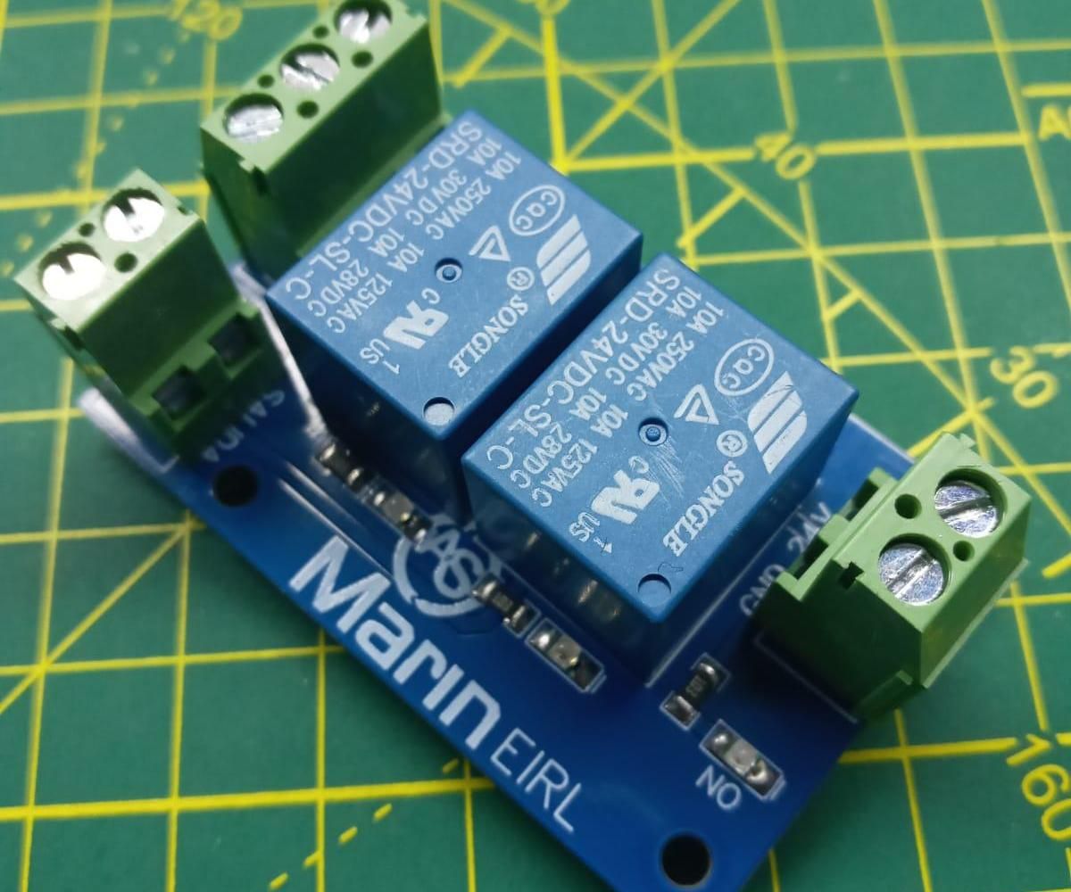 MOTOR ROTATION CONTROL 24VDC WITH RELAYS