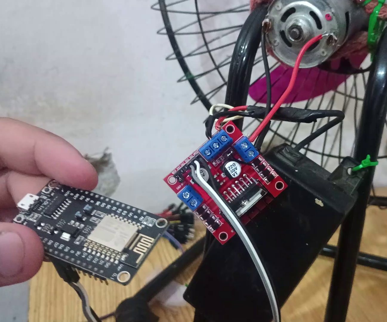 🌬️ Smart Fan Controller With ESP8266 + Rotary Encoder + Web Interface (Hotspot Mode)