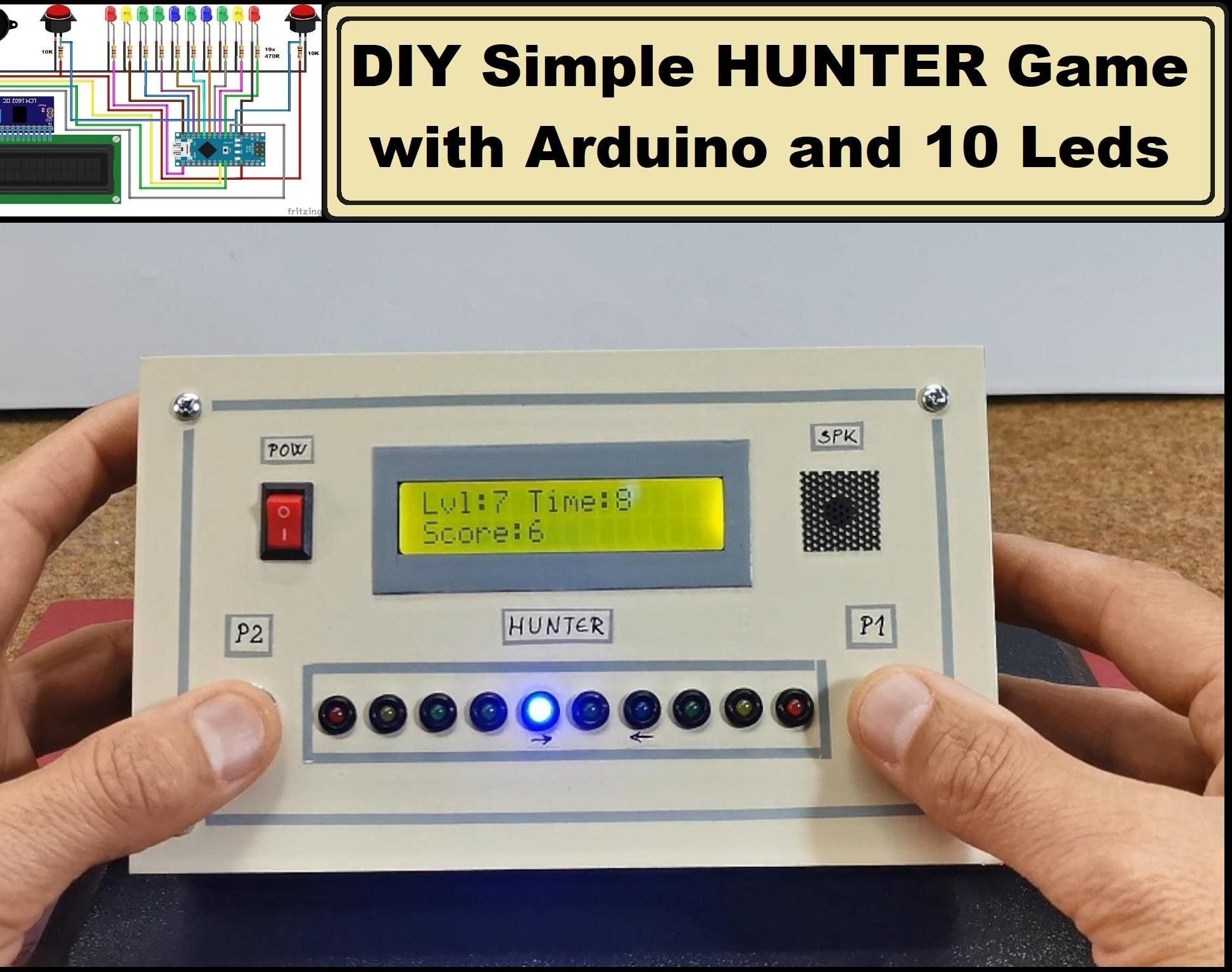 DIY Simple HUNTER Led Game With Arduino