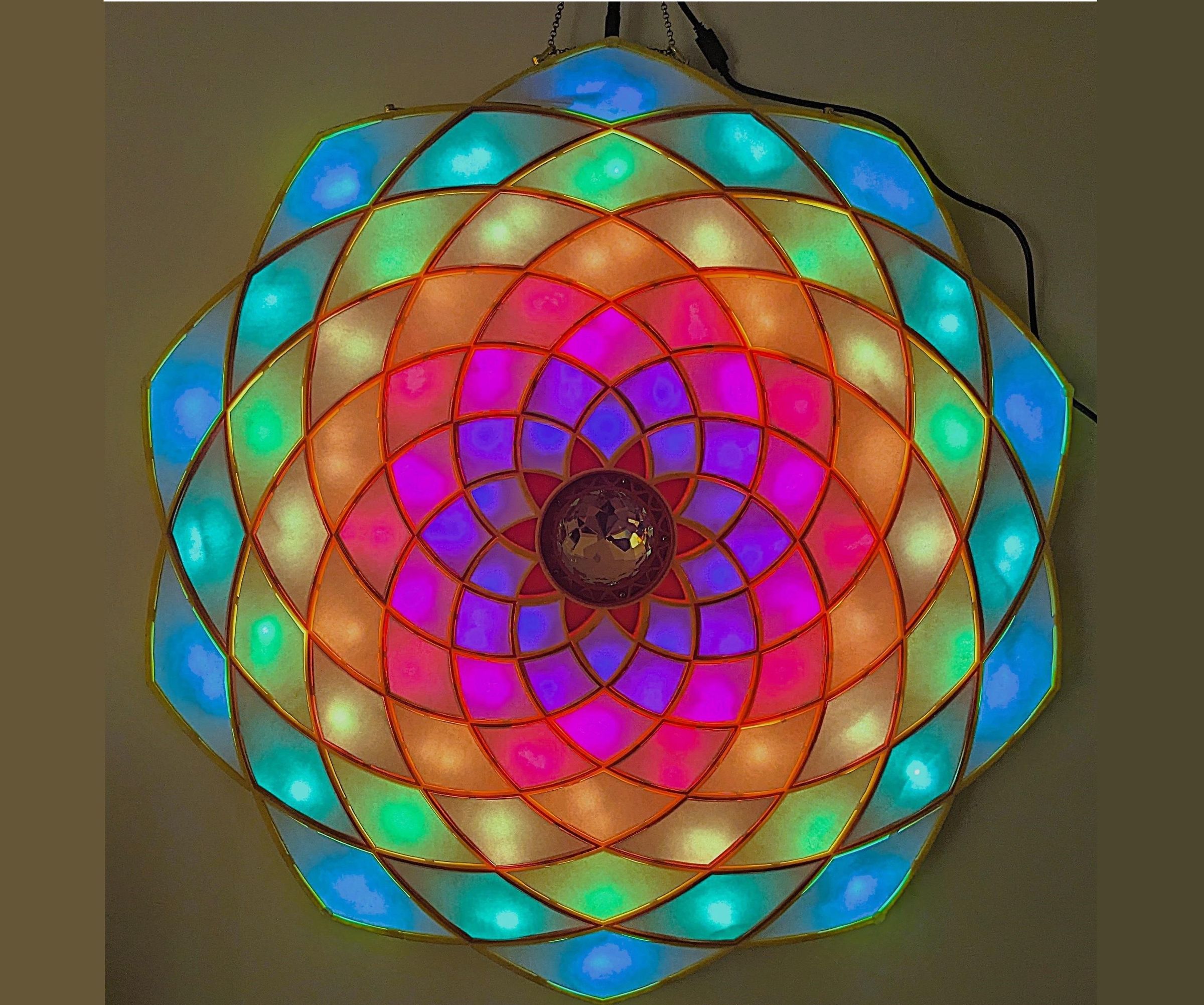 Hanging LED Spiral Light