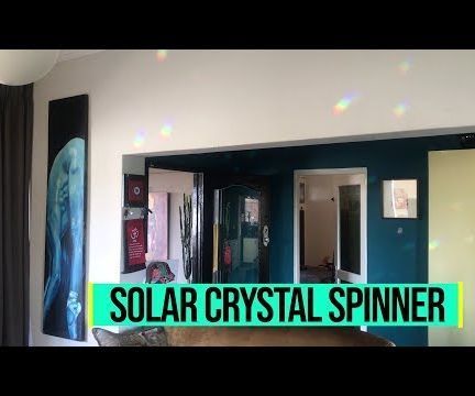 Solar Powered Crystal Spinner - Simple, Brilliant Customisable LDR System, Custom Gearbox. Just Add Crystals (and Sun)