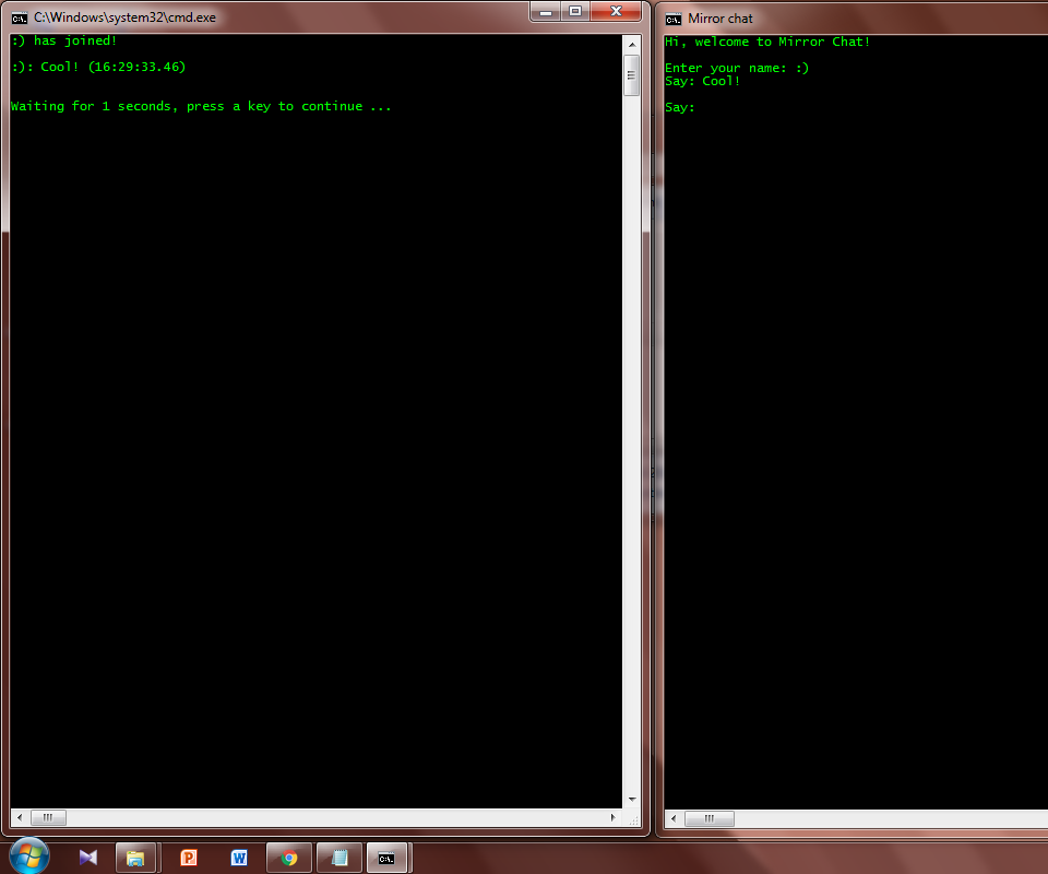 Simple CMD/PHP Chat!