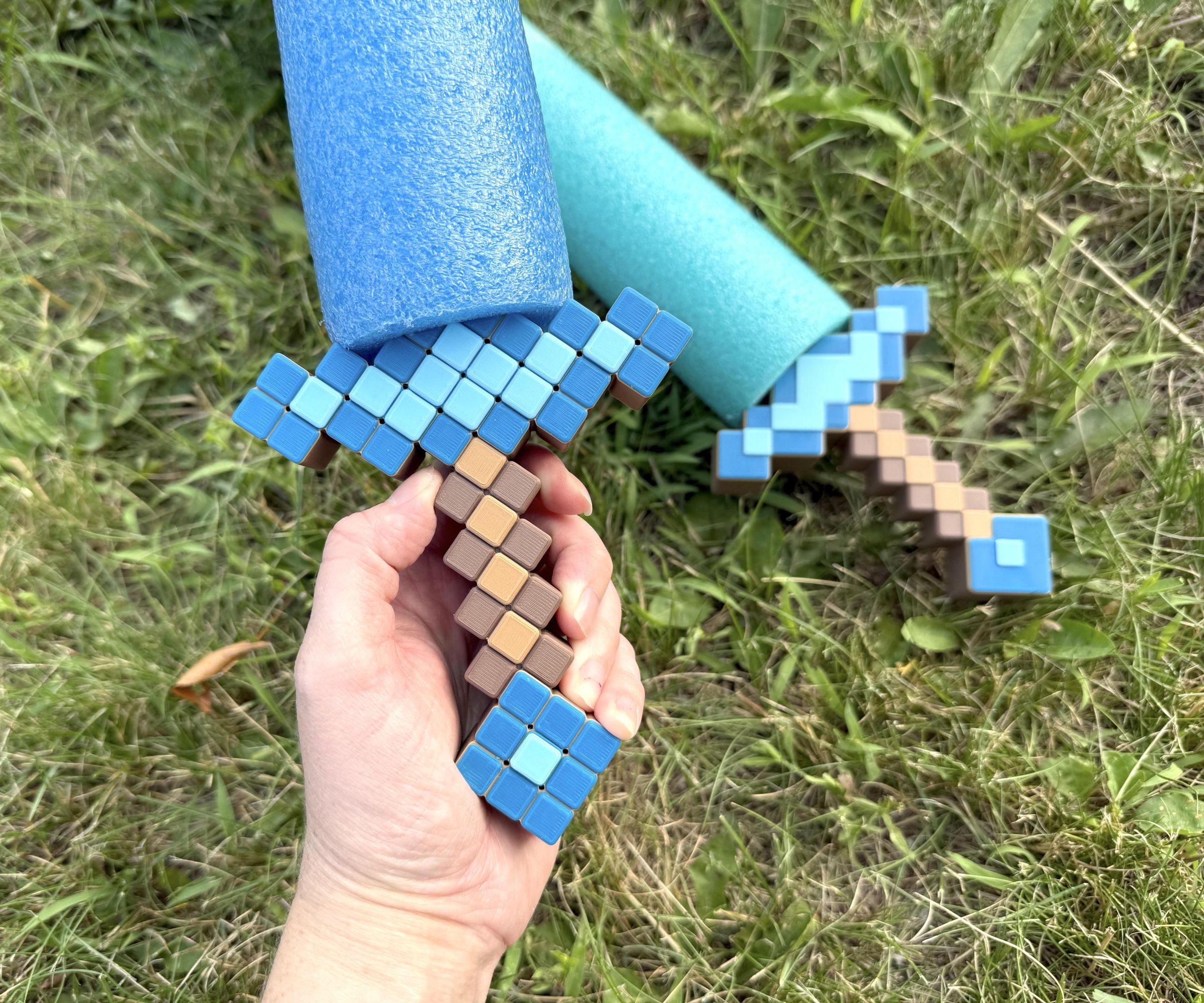 Pool Noodle Sword Handle - 3D Print