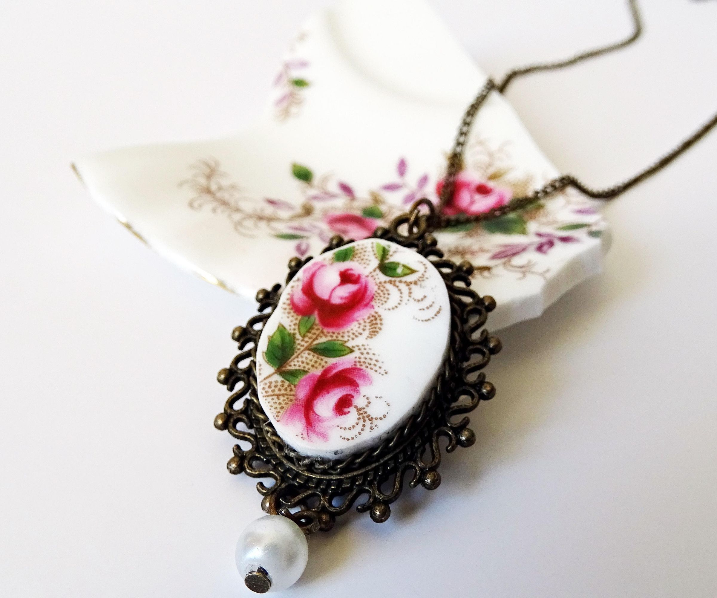 Turning Broken China Into Jewelry