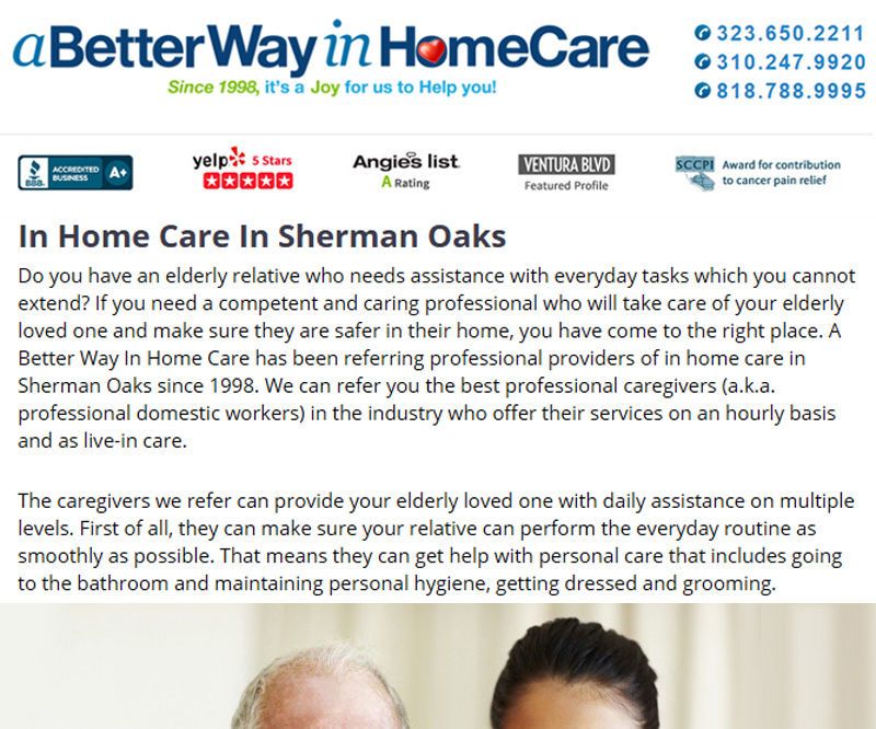  a Better Way in Homecare Infographics