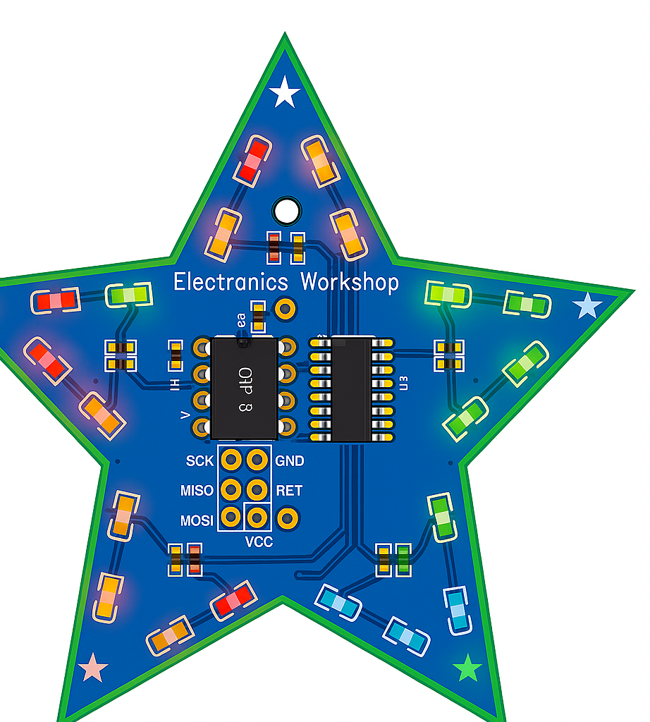 DIY LED Decoration Tiny Star PCB Project