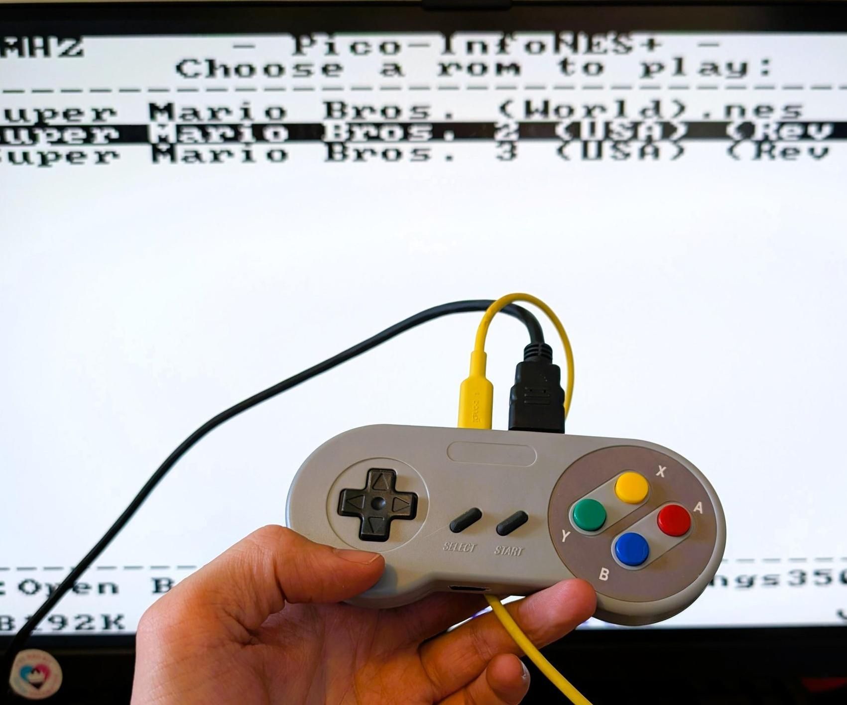 PicoSNES - RP2350 Retro Gaming Inside a Controller