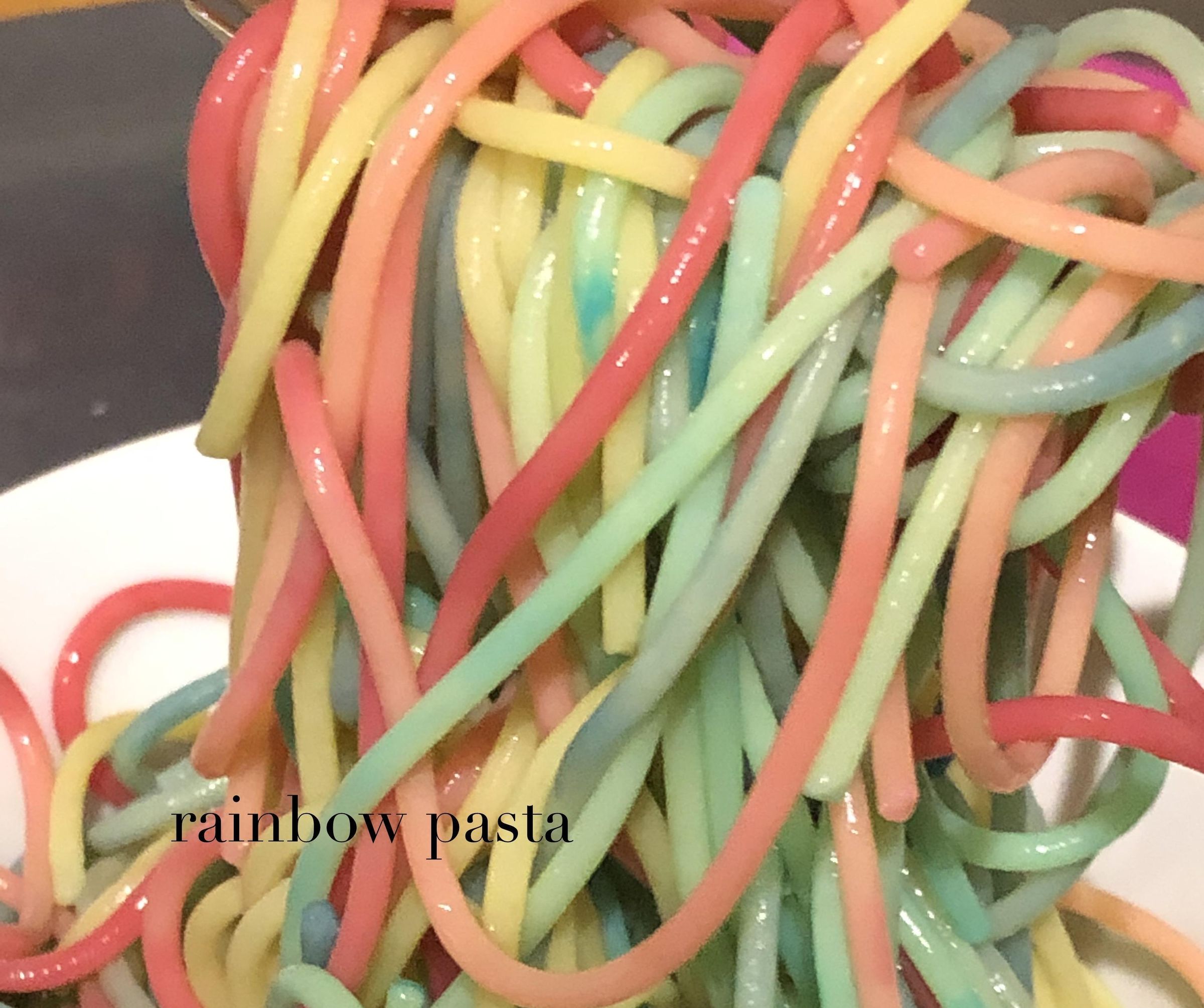 Pastel Rainbow Pasta