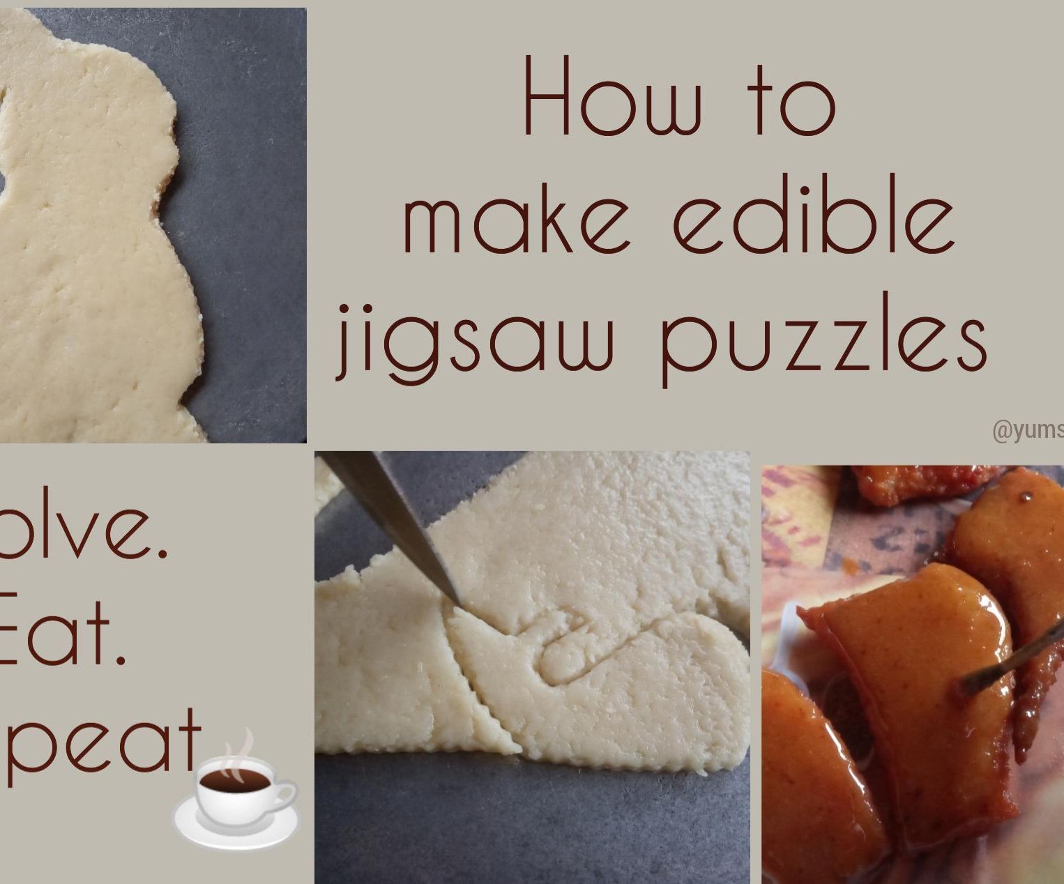 Sugar Rush Edible Jigsaw Puzzles (with coffee glaze)