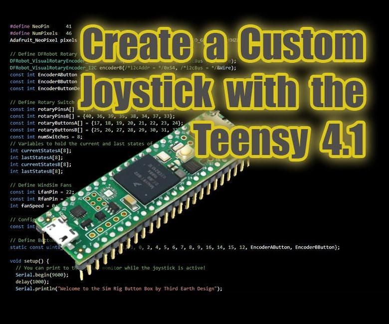 Create a Custom Joystick with Teensy 4.1