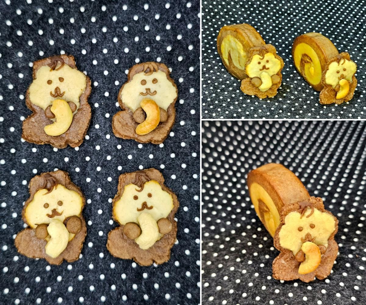 Squirrel Shaped Cookie : a Greedy Little Squirrel for Cashews!