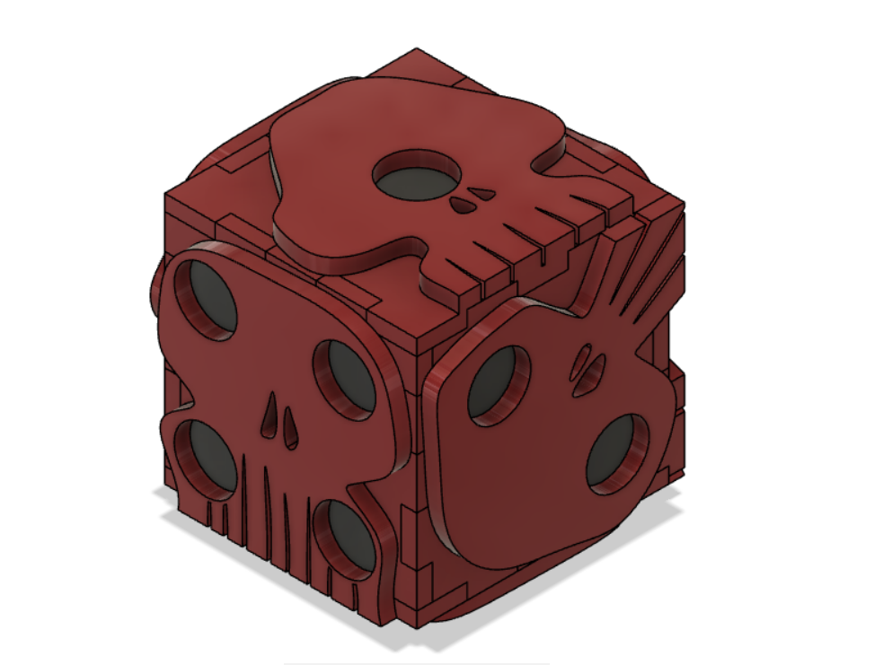 Laser Cut Oogie Boogie Dice (Nightmare Before Chirstmas)