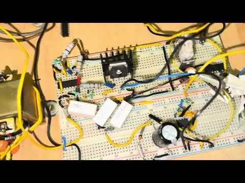 #2. SMPS design 220V AC to 12-0-12 AC 20 Watt. TL494 and IGBT 25N120 and ferrite transformer used.