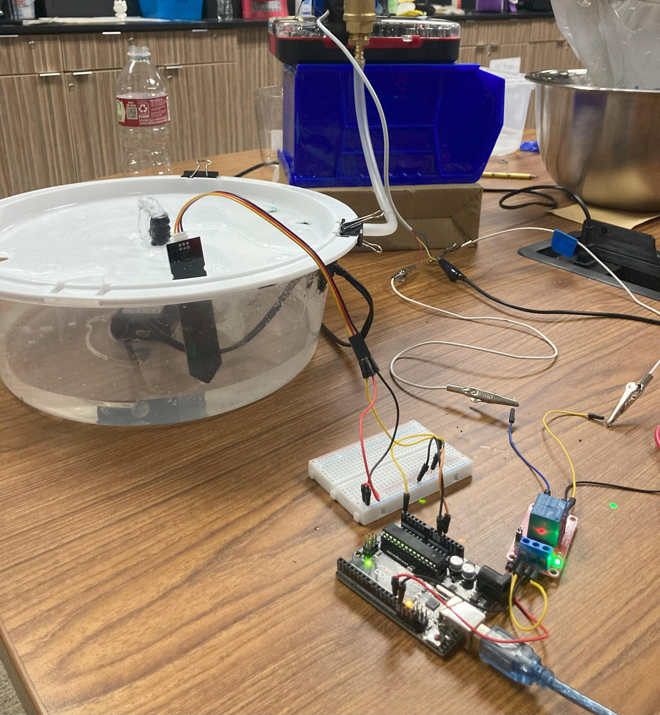 Pet Water Fountain Prototype With Arduino Circuit