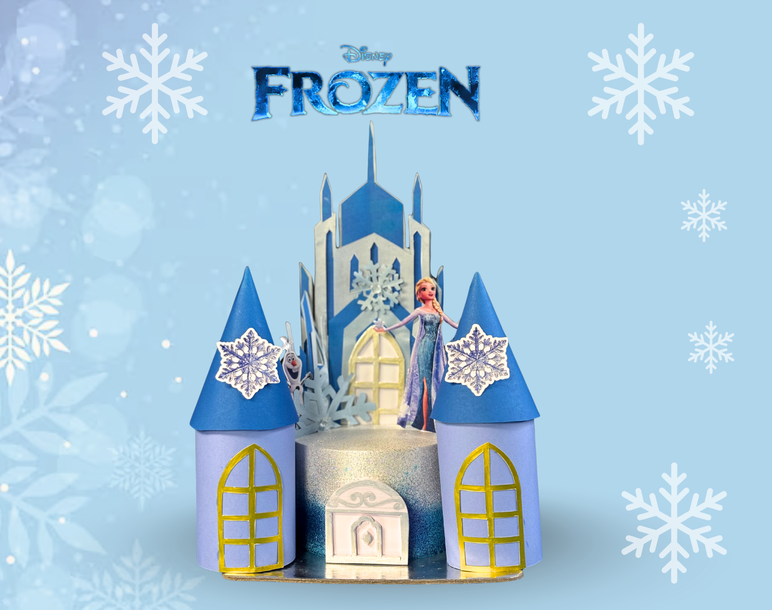 Frozen Ice Castle Cake