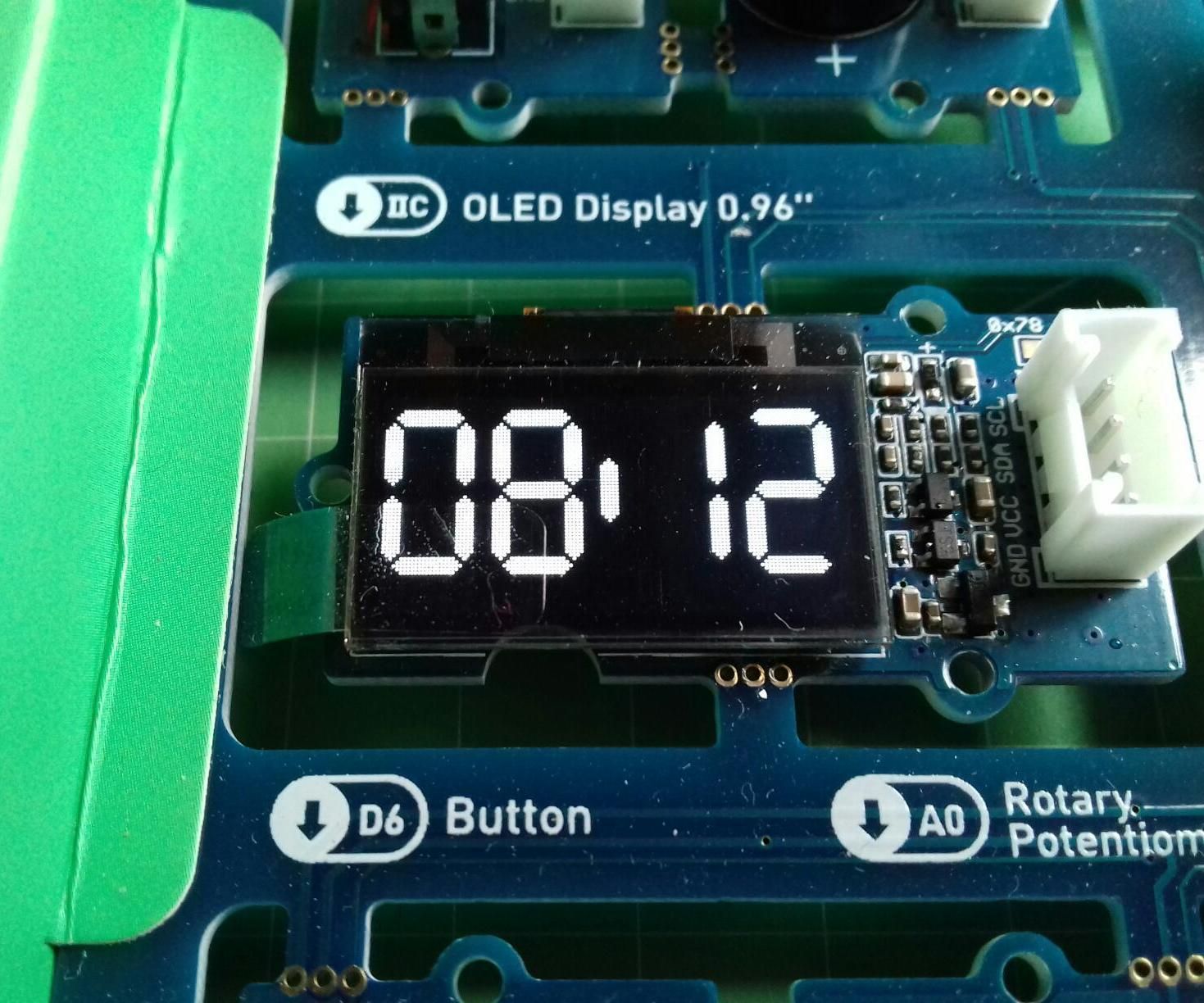 Faux Seven Segment Clock Display