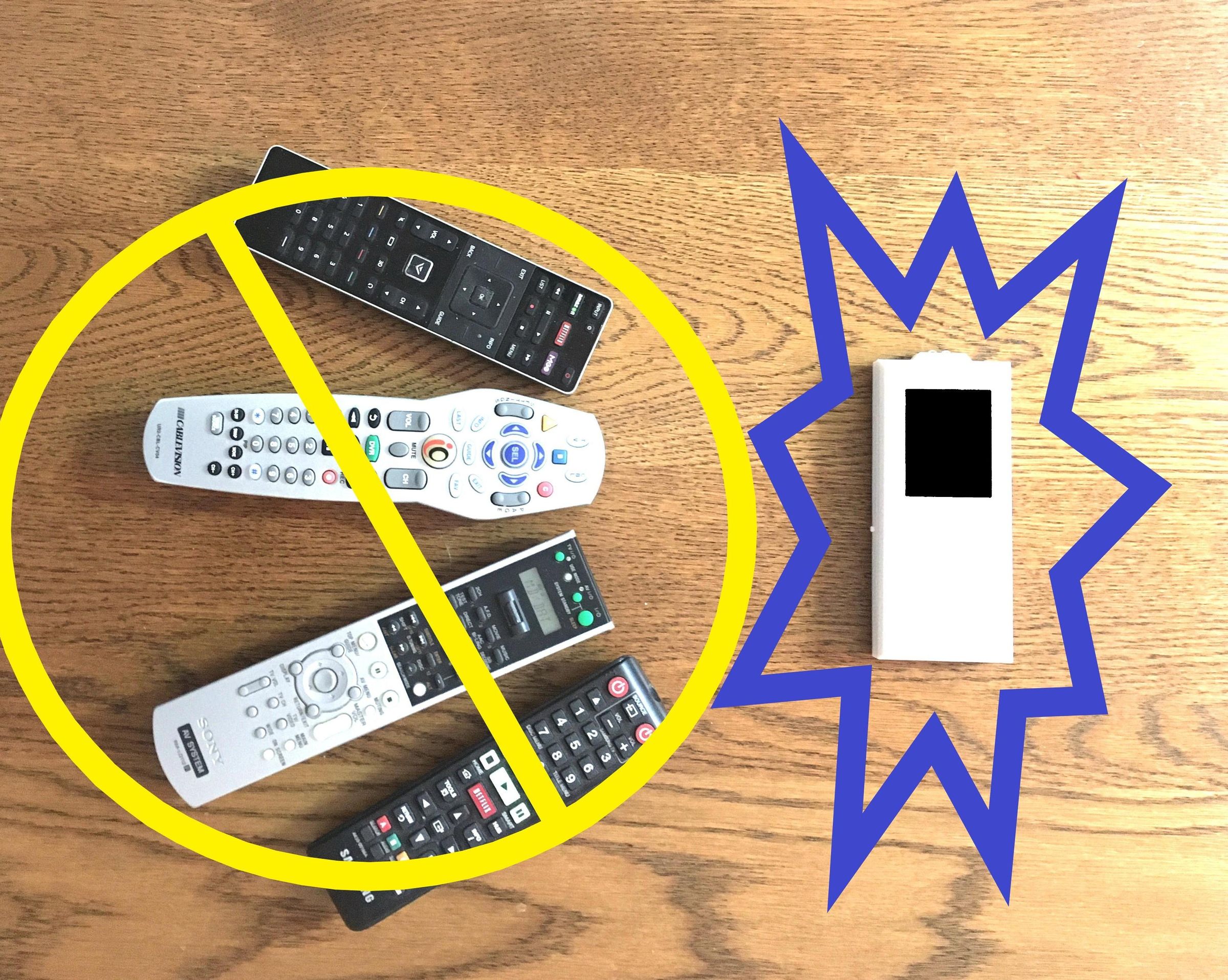 PROGRAMMABLE REMOTE-CONTROL With TOUCH SCREEN DISPLAY