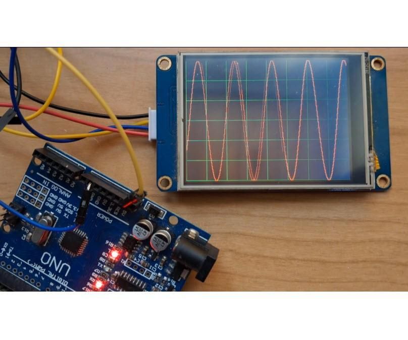 Simple Scope Using Nextion Display & Visuino