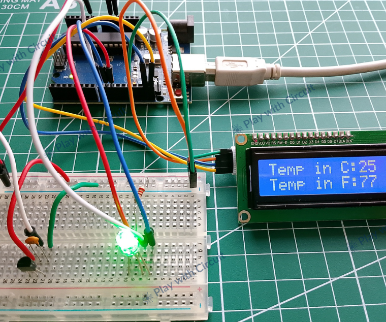 LM35 Temperature Sensor With Arduino