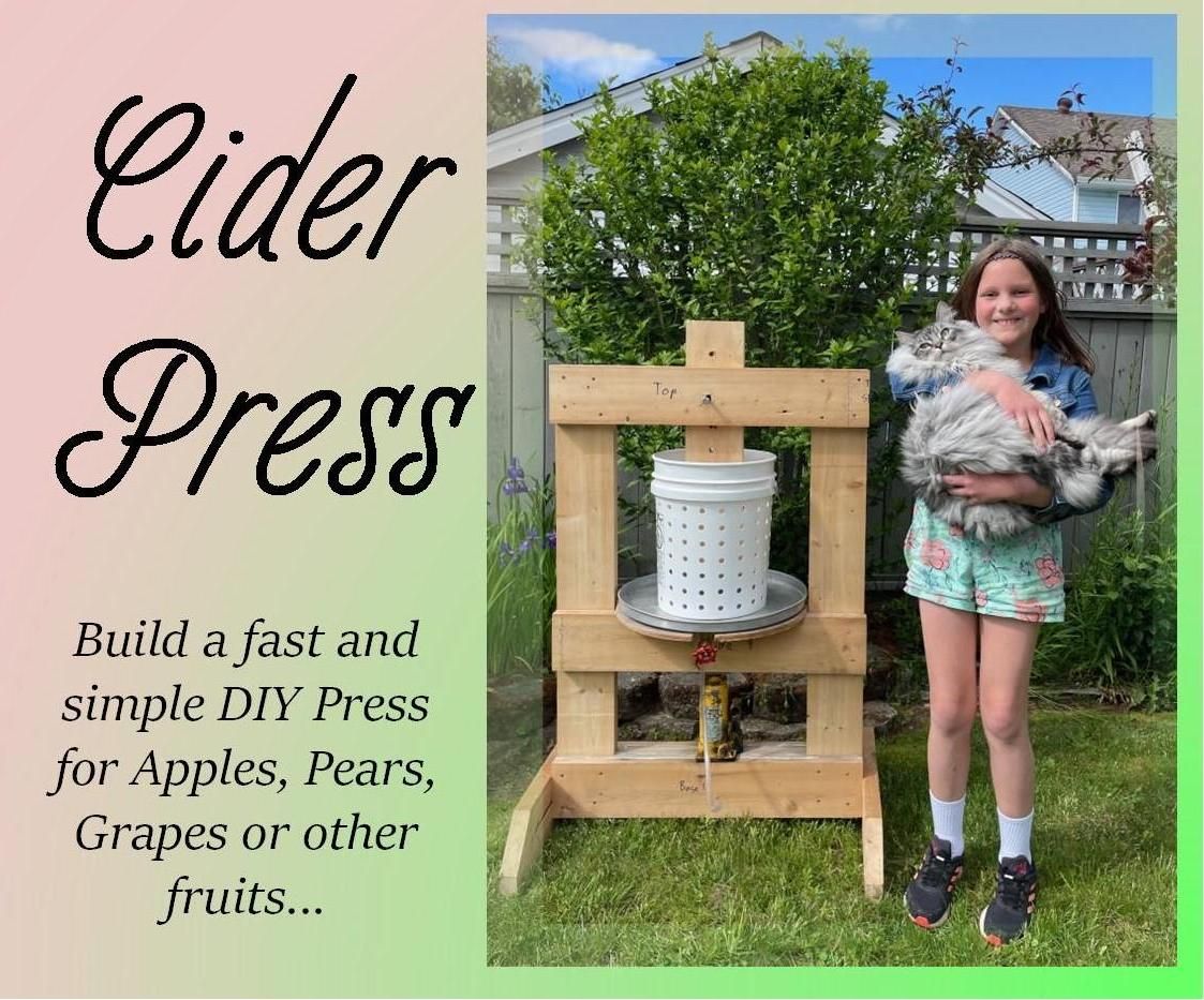 DIY Cider Press - Clean and Simple