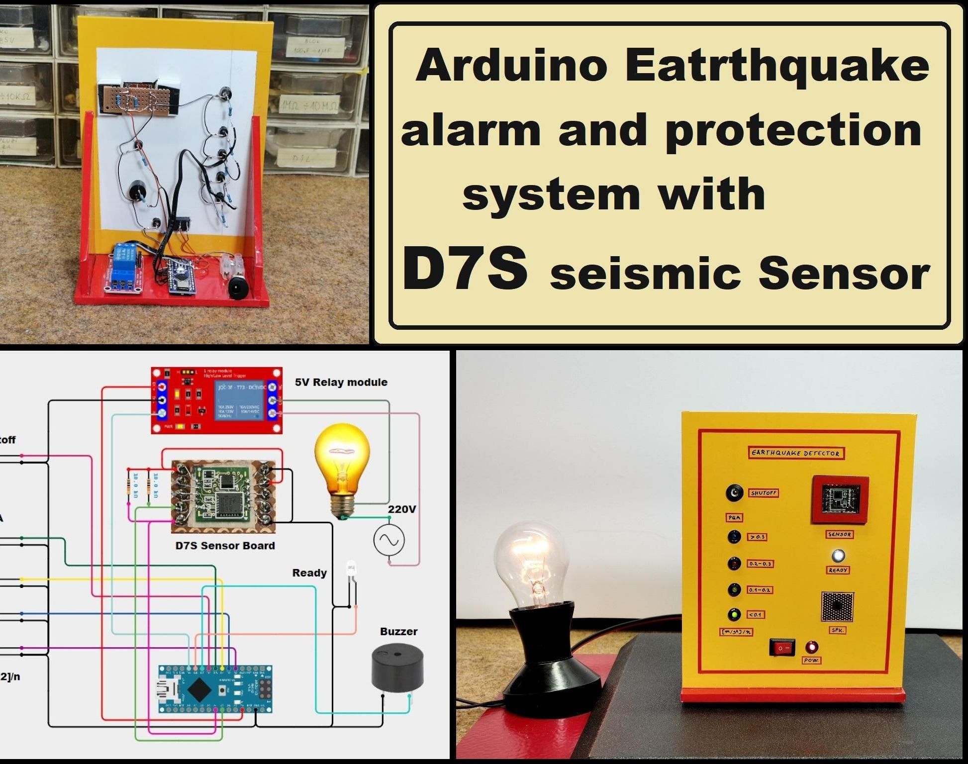 Arduino Eatrthquake Alarm and Protection System With D7S Seismic Sensor
