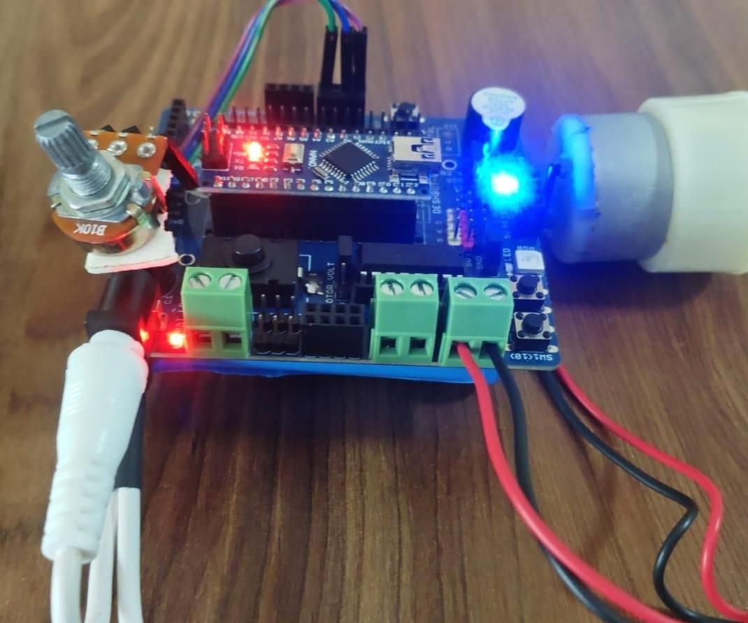 Potentiometer Controlled DC Motor