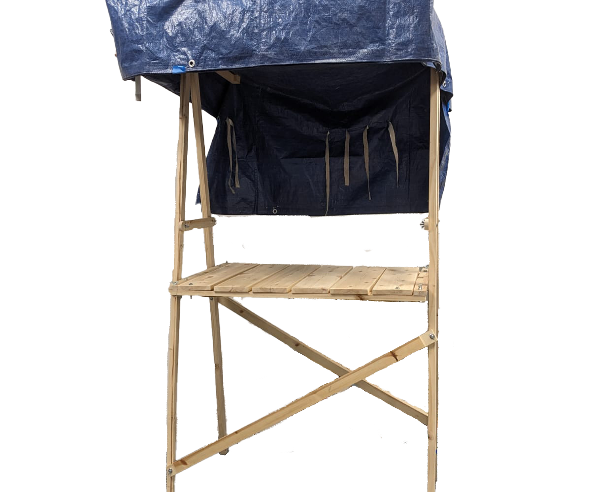 Collapsible Market Stall Using Wood and M6 Bolts.
