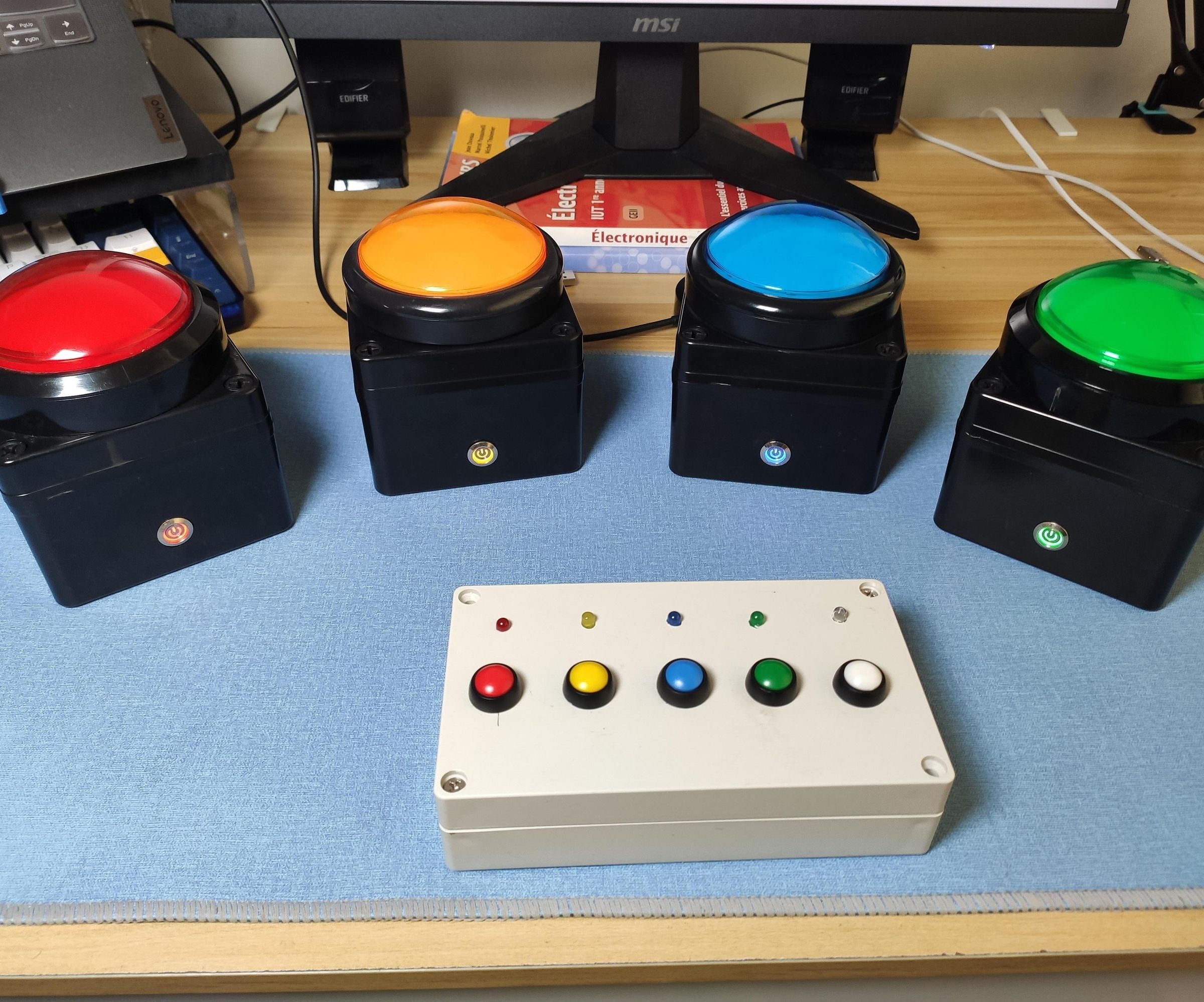 Wireless Quiz Buzzer System With ESP Boards