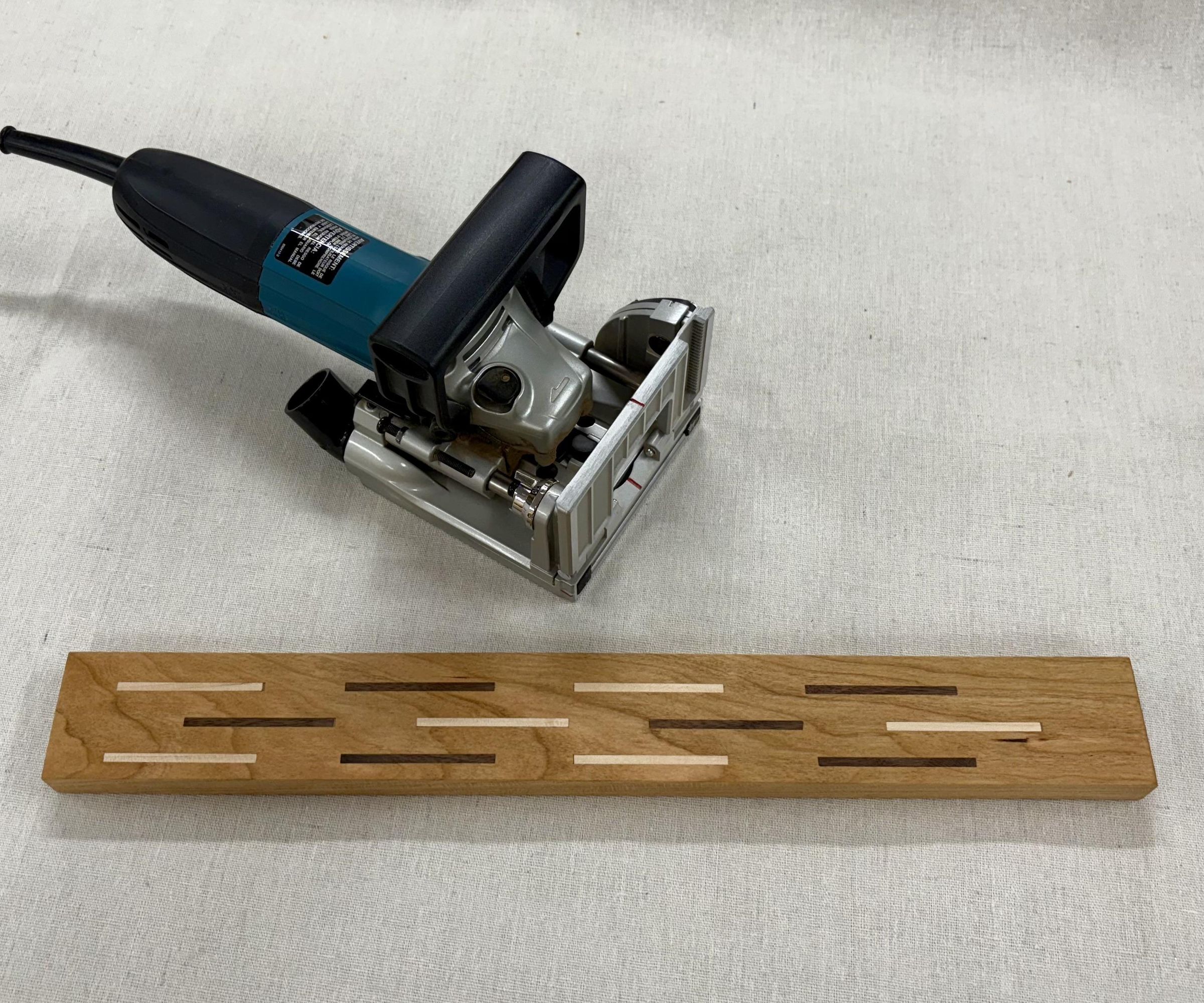 Pattern Inlay With a Biscuit Joiner