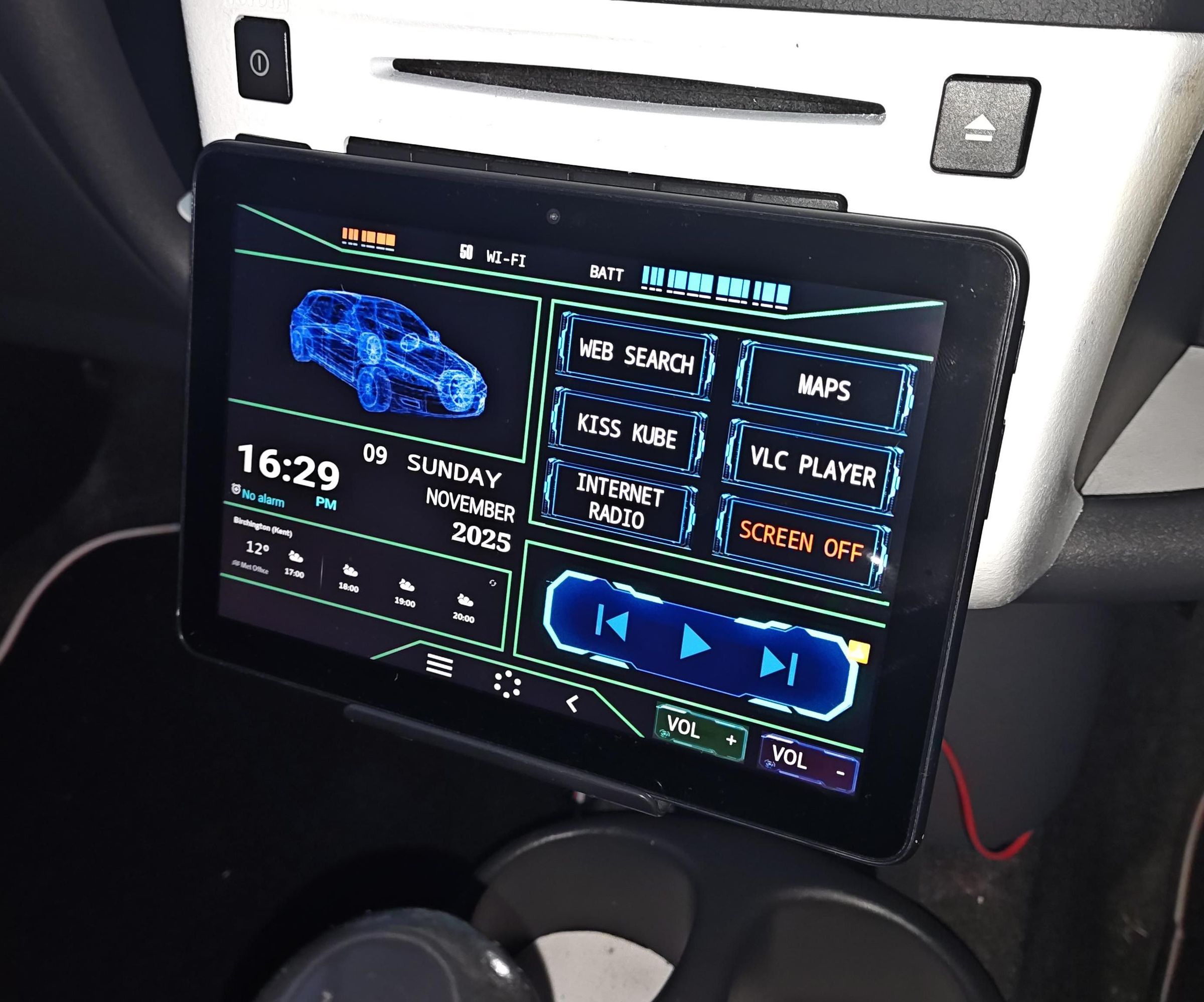 Tablet & TV Soundbar/Subwoofer Vehicle Retrofit: No Vehicle Rewiring Required.