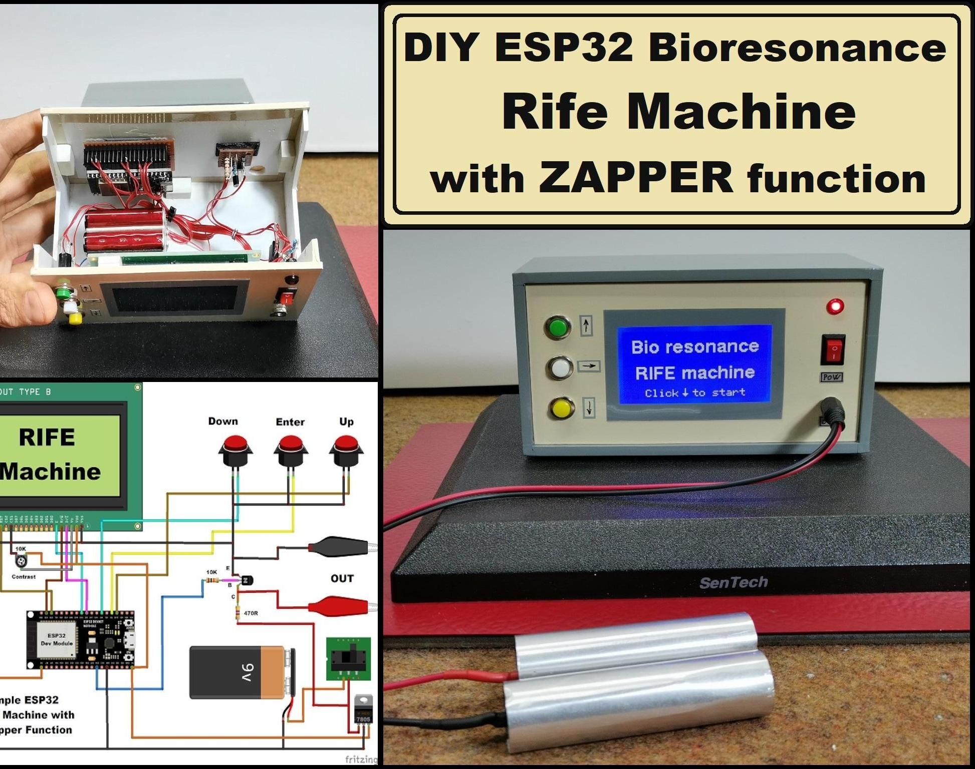 DIY ESP32 Bioresonance Rife Machine With ZAPPER Function