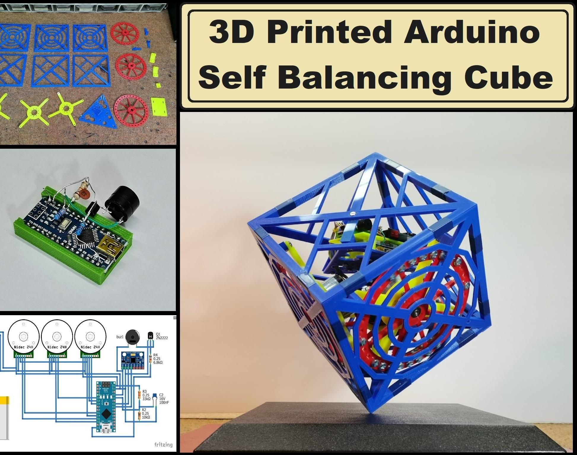 Arduino 3D Printed Self Balancing Cube