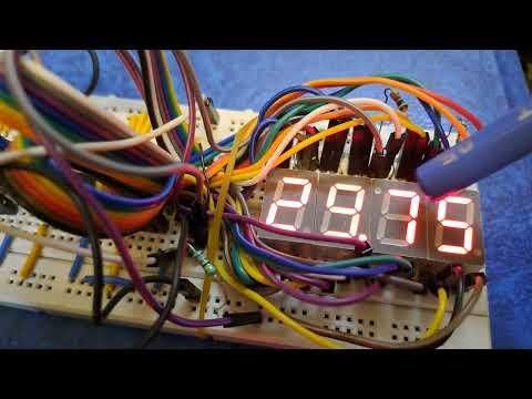 Digital clock using Arduino Uno, shift register CD4094, RTC DS3231. Time , Temperature, Date display