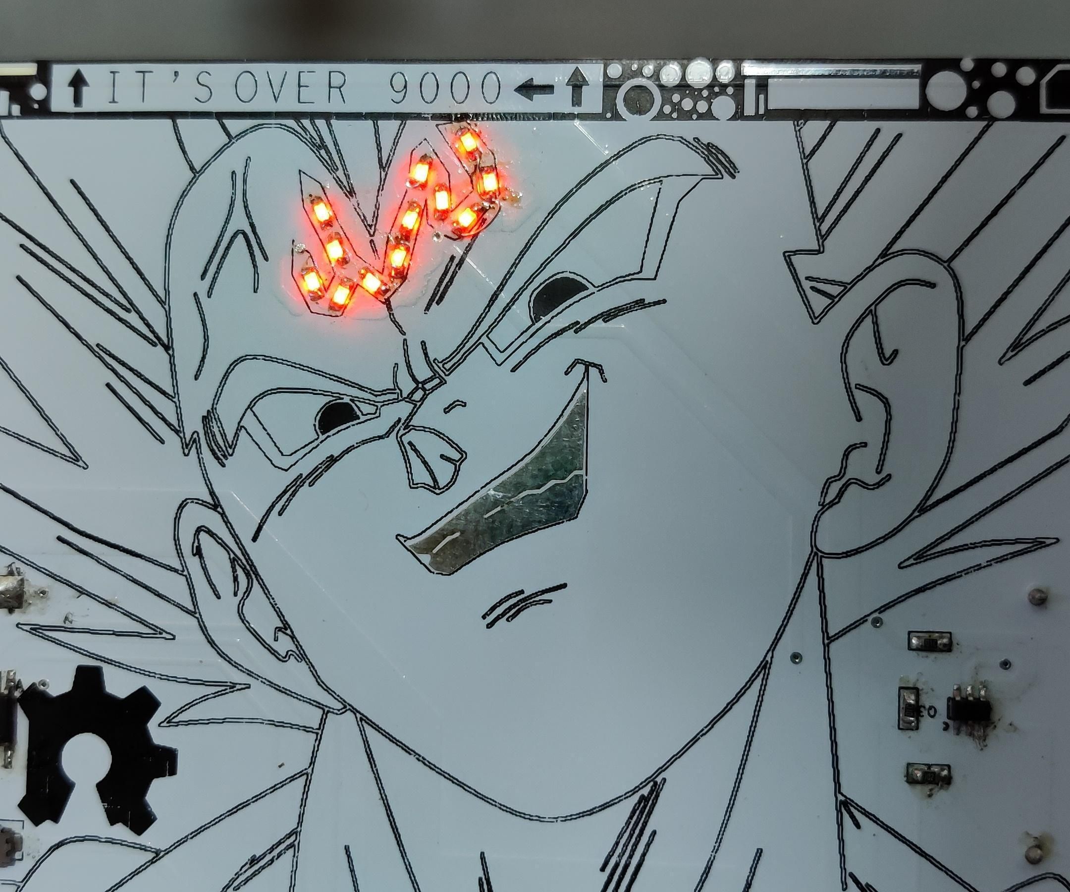 Majin Vegeta on a PCB