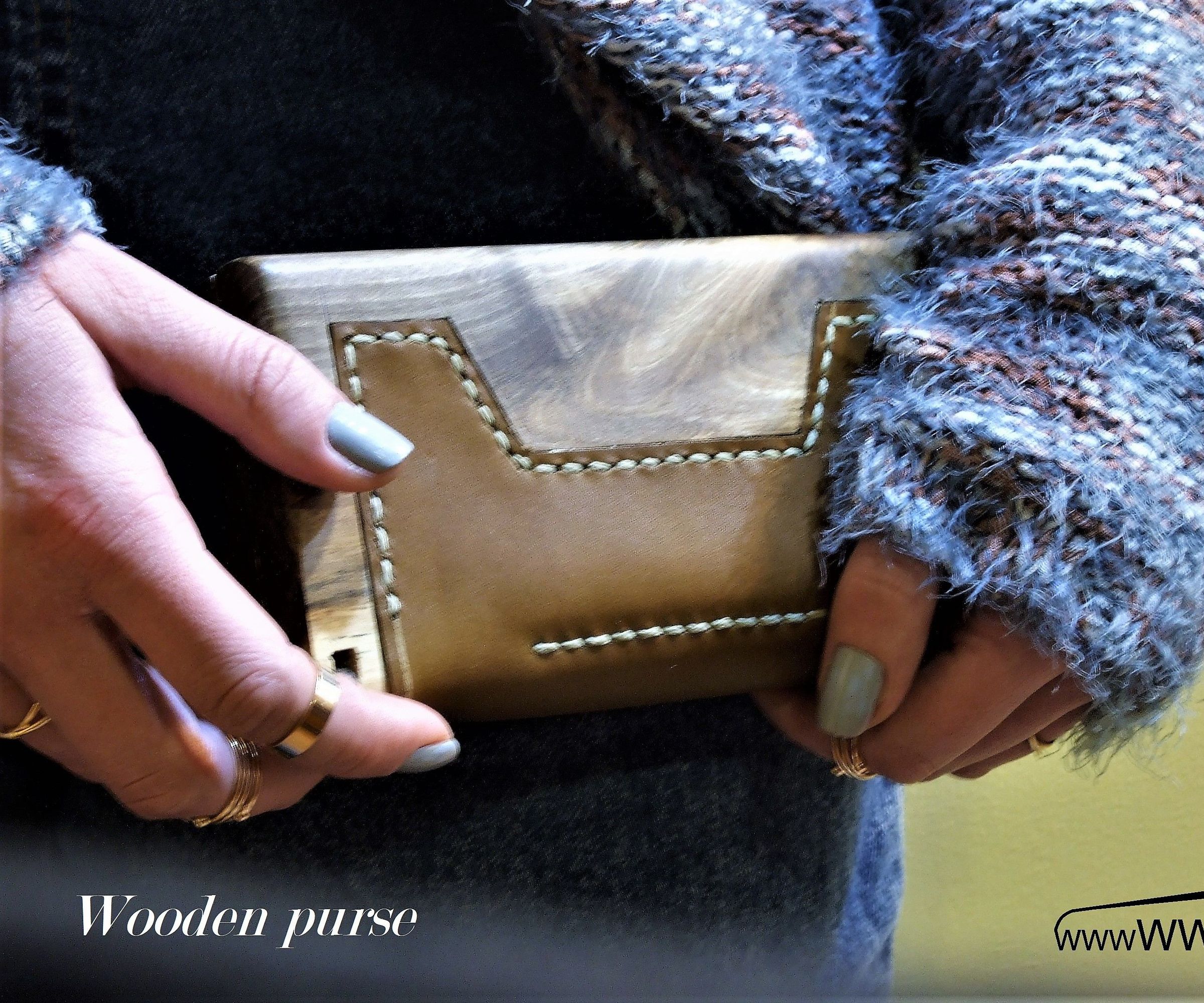 Wooden Purse