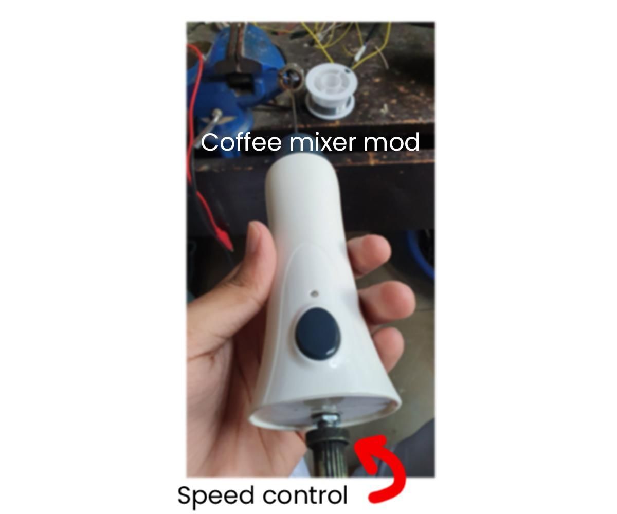 Coffee Mixer Mod Using Ne555 PWM Speed Regulator