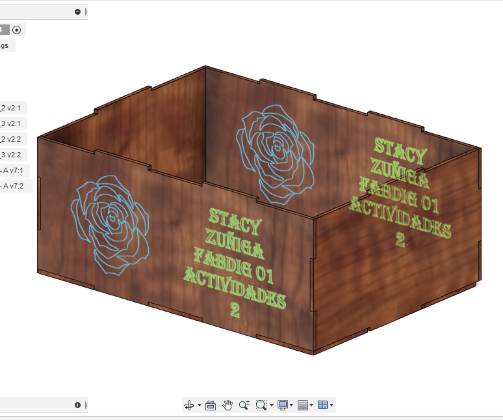 Rose in Box 3D