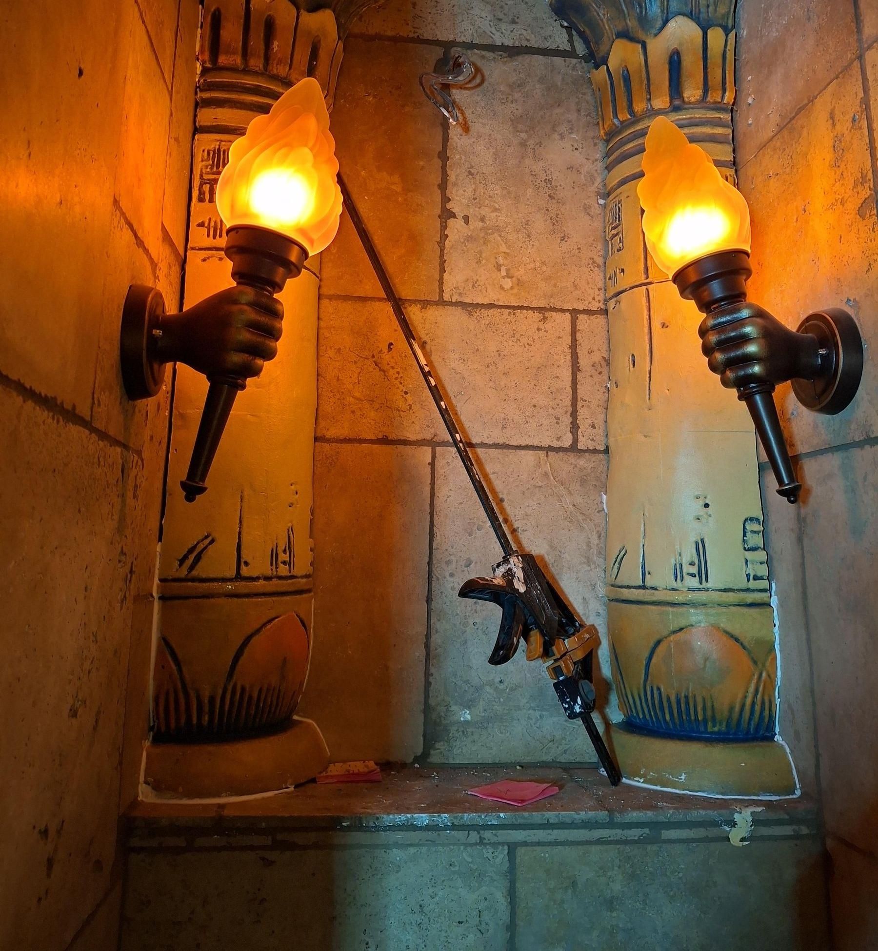 Cast, Paint and Install Giant Plaster Columns for a Themed Room